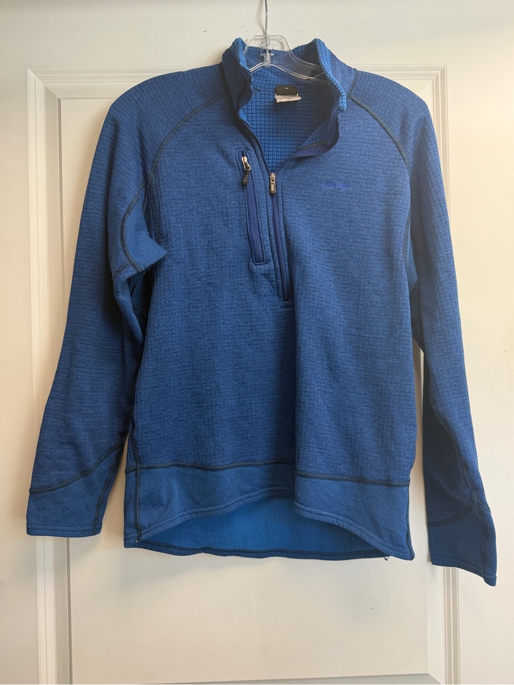 Patagonia Bright Blue Textured Fleece Pullover